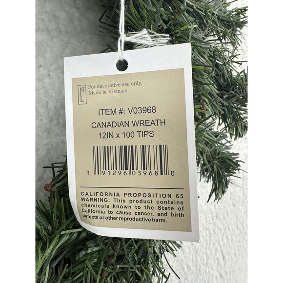 Northlight Canadian Mini Pine Artificial Christmas Wreath - 12-Inch, Unlit - Picture 4 of 5